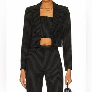 NWT Alice + Olivia Mya Notch Collar Blazer